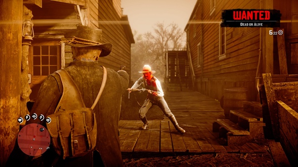 Свежий скриншот Red Dead Redemption 2 показывает редкого гостя в новостях о вестерне — интерфейс. Ну и обновлённый Dead Eye, конечно.