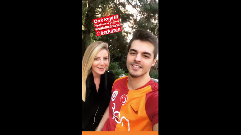 Берк и телеведущая Galatasaray TV