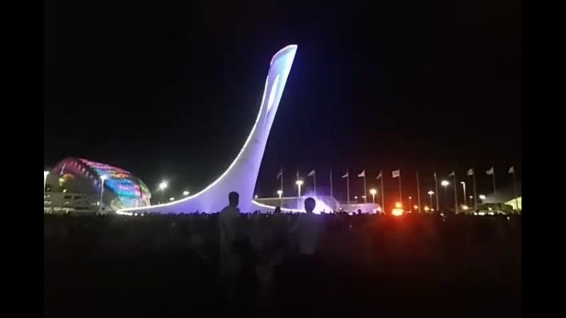 Шоу фантанов. Олимпийский парк Сочи