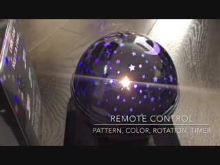 Elecstars LED Night Light Rotating Remote Control Star Projector Moon Lights gifts
