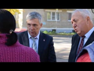 Встреча жителей Узловой с министром здравоохранения Тульской области Третьяковым