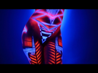 Hypnotic Neon Dancer - Blacklight Body Paint ( Сексуальная, Приват Ню, Private Модель, Nude 18+ )
