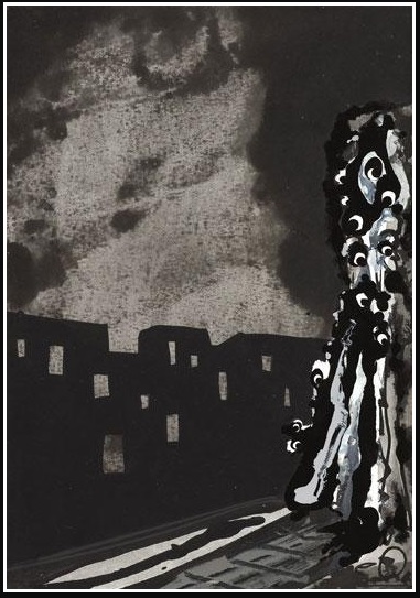 #иллюстрация@bibliotekagrafiki Иллюстрации к книге Джоржа Оруэлла 1984. Автор - один из крупнейших испанских художников второй половины ХХ века Антонио Саура. Источник: