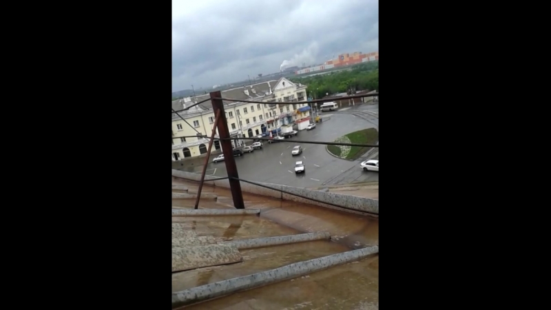 вид с крыши дома