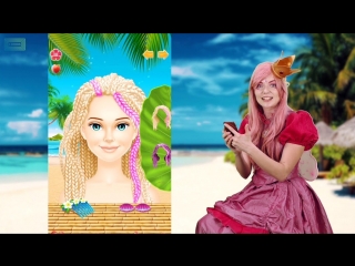 Бантики косички • ФЕЯ СОФИЯ играет! Наряжаем тропических принцесс!