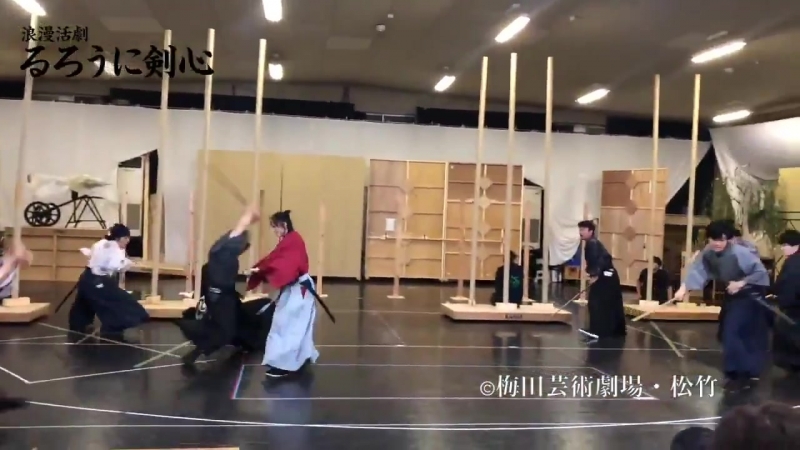 Кеншин репетиция боя