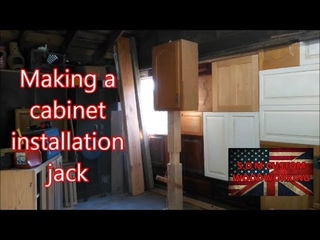 Making a cabinet installation jack