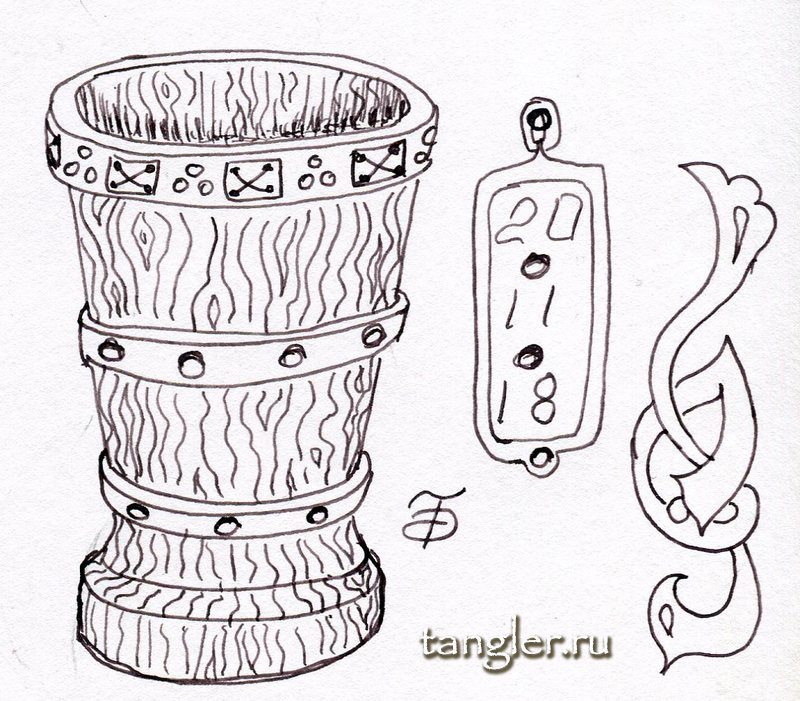 Ступа бабы яги рисунок