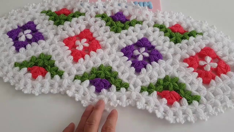 Kilim Desenli Takım Uzun Lif Yapımı