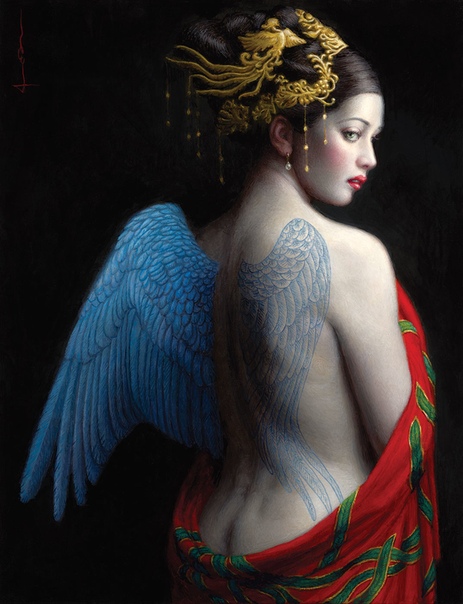 Chie Yoshii - (Dreams) (персональная выставка, Corey Helford Gallery, Oct. 20 - Nov. 24, 2018) 01 Another Face 02 White Stag 03 Emergence 04 Arachne 05 Reflection 06 Sacred Realm 07 Cocoon 08