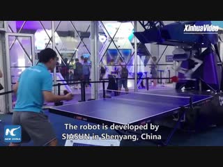 Настольный теннис: человек против робота!
