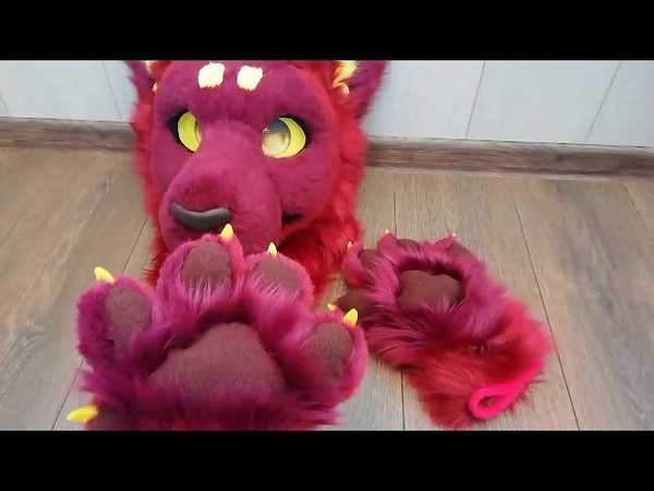 Fursuit Dante paws by Angel_Tigress