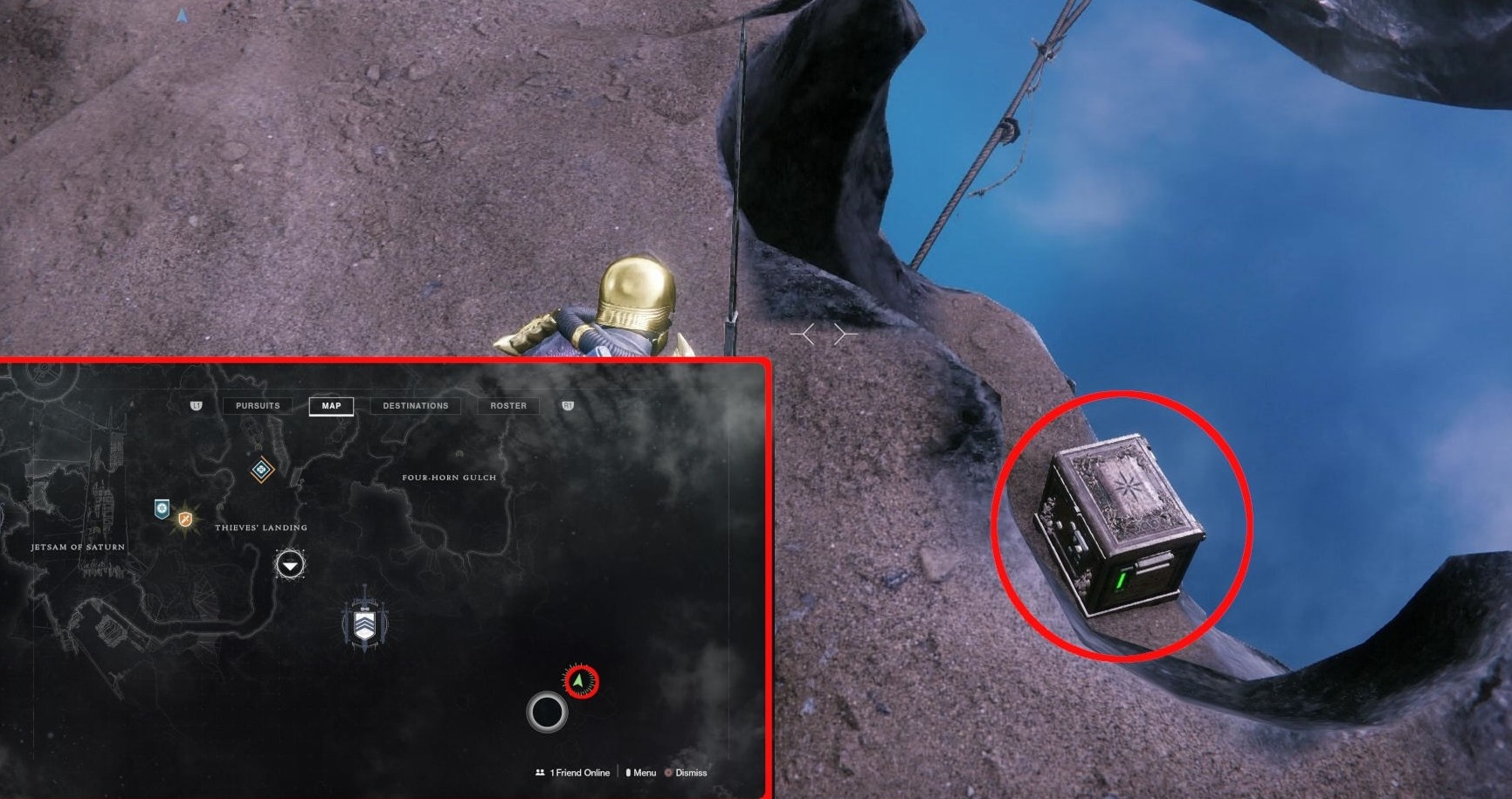 поиск сундуков по квесту на револьвер Люмина