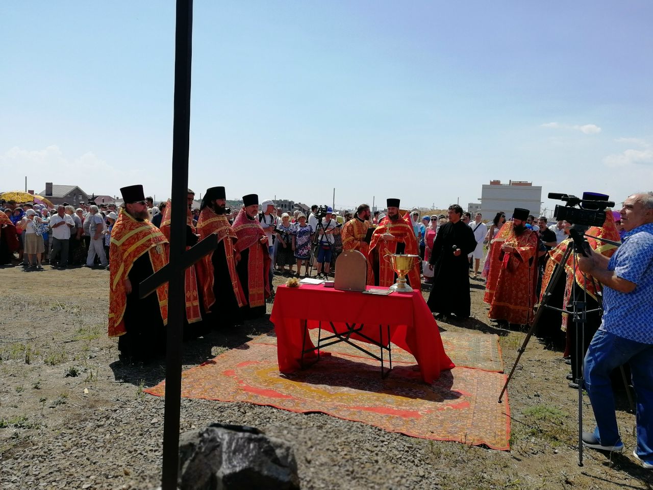 Закладка камня на строительство храма