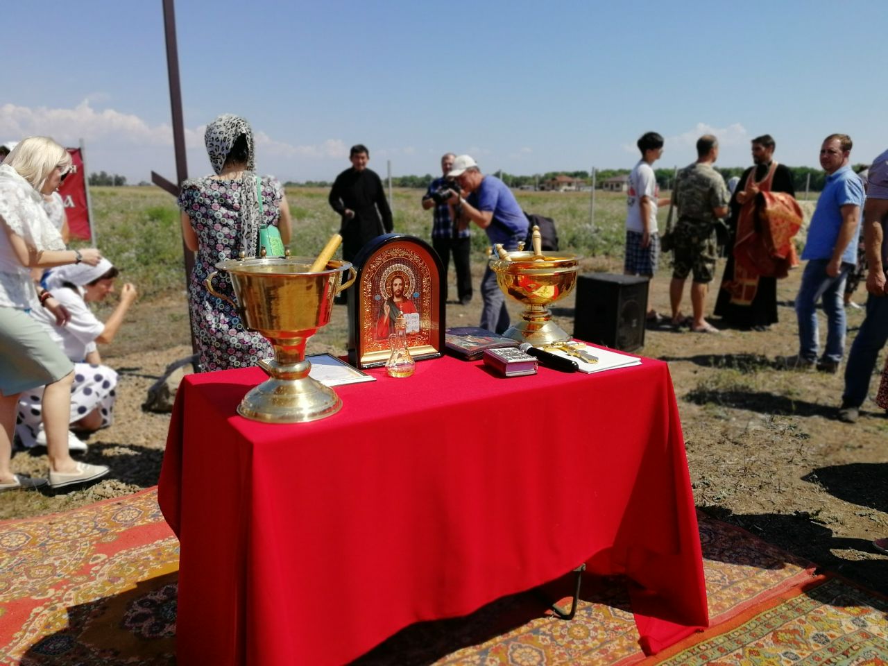 Закладка камня на строительство храма