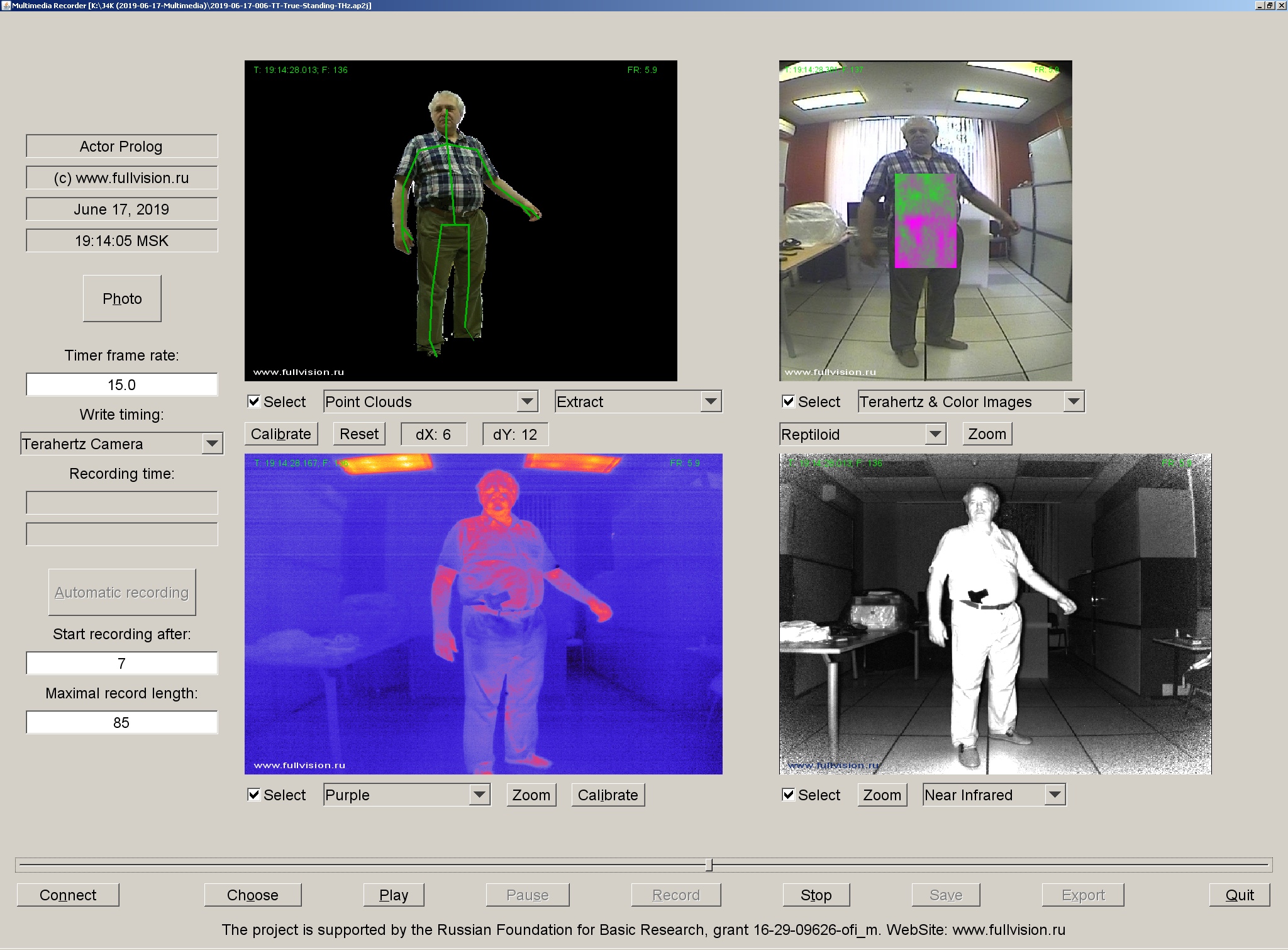 THz and thermal video data set, Thermal imaging, Terahertz images, THz, Terahertz