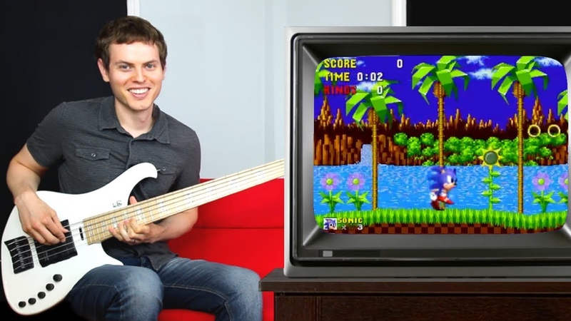 Sonic The Hedgehog Bass Guitar