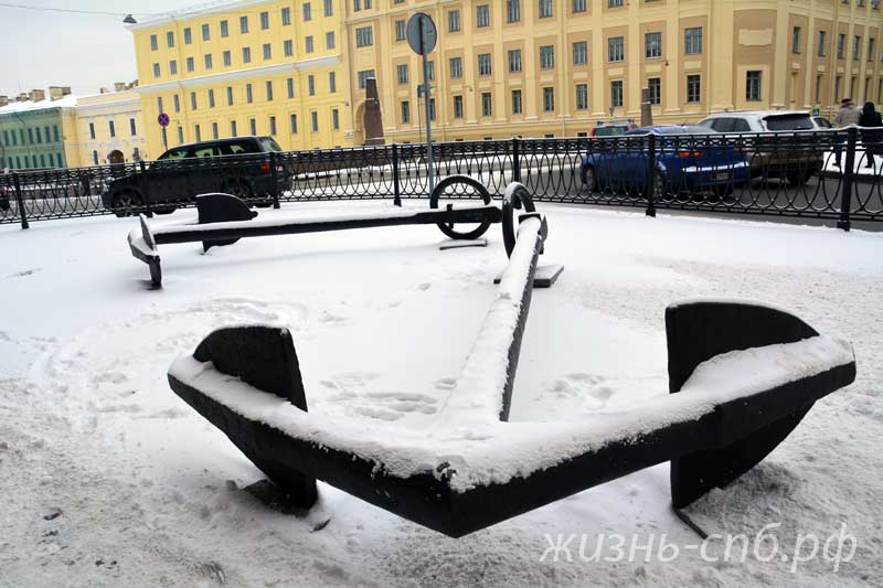 Центральный Военно-Морской Музей - якоря на входе