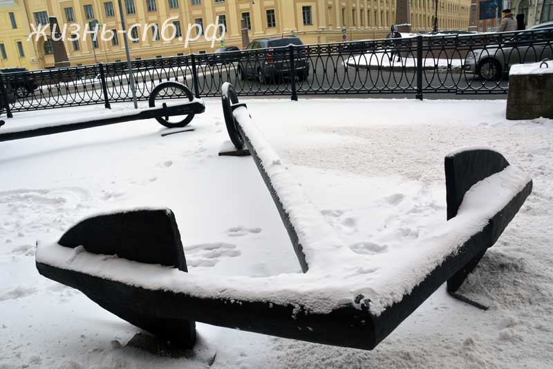 Центральный Военно-Морской Музей - якоря на входе