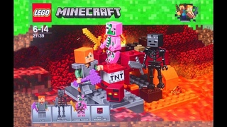 Lego Minecraft Бой в Подземелье Игрушки Обзор Лего Майнкрафт Видео для Детей