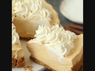 Tasty - No Bake Pumpkin Cheesecake или Чизкейк с тыквой без выпечки 😍👍