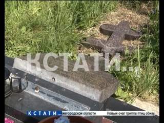 Избирательная стихия или вандализм - в Кстовском районе на кладбище разрушили памятник