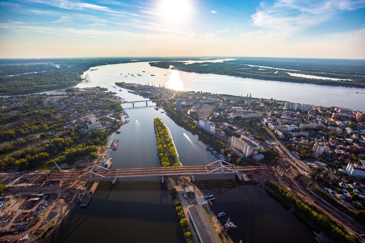 Самара коса на волге