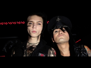 Энди Бирсак и Эшли Парди (Black Veil Brides) о своих татуировках (перевод) - июль 2013