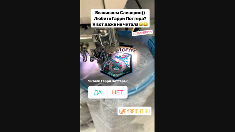 Вышивка Слизерин на толстовке