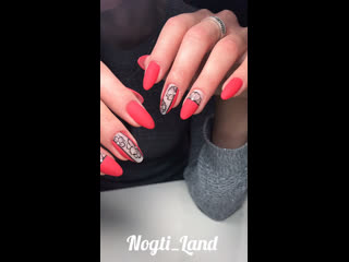 Матовые ногти Nogti_Land