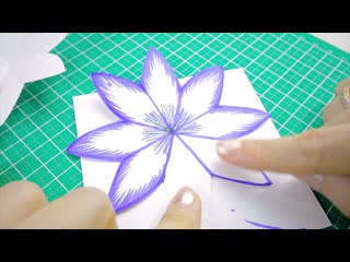 DIY 3D объемная Открытка с цветами на 8 марта своими руками.