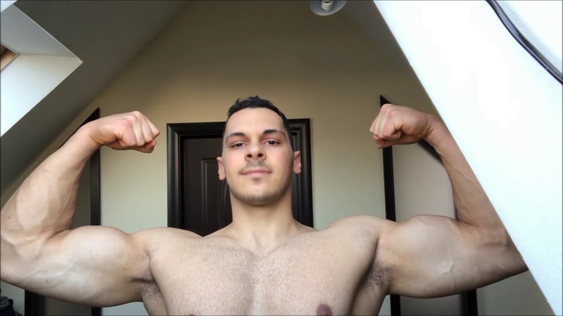Teen Muscle Insane Ripped Flexing