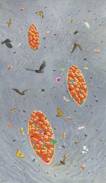 Fang Lijun, Фан Лицзюнь (; b1963, Handan, Hebei Province, China)-- современный китайский художник, представитель циничного реализма.Циничный реализм родился в Пекине в конце 80-х годов