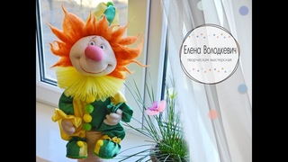 Куклы из капрона Клоун / how to make clown