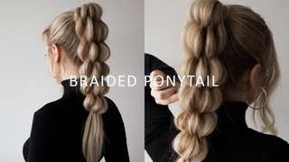 HOW TO: Unique Braid Ponytail | Hair Tutorial For Long - Medium Length Hair