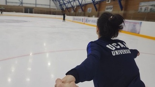 Sara Hurtado Martin on Instagram: “Cruzando el ecuador de la semana de la mejor manera que se me ocurre... Volando⛸🚀 Sound ON y siéntete @kirill_kh...