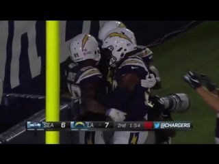 Jones touchdown Chargers vs Seahawks :19 August 2018 NFL preseason 2018