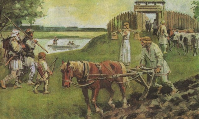 Древние поселения на оке