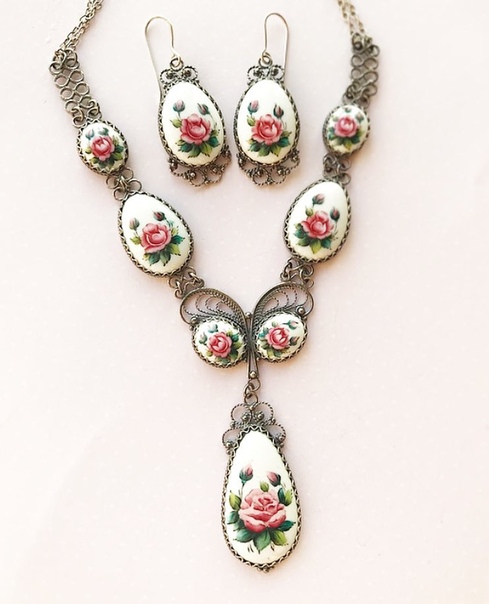 Комплект в наличии. Ручная работа. #эмаль #enamel #handmade #handmade #финифть  