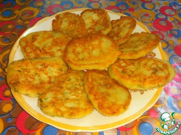 Постные картофельные оладьи