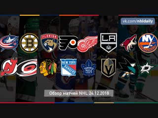 Обзор всех матчей NHL за 24.12.2018