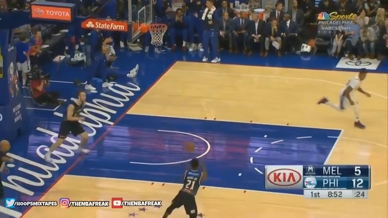 Ben Simmons Self Alley-Oop Assist!