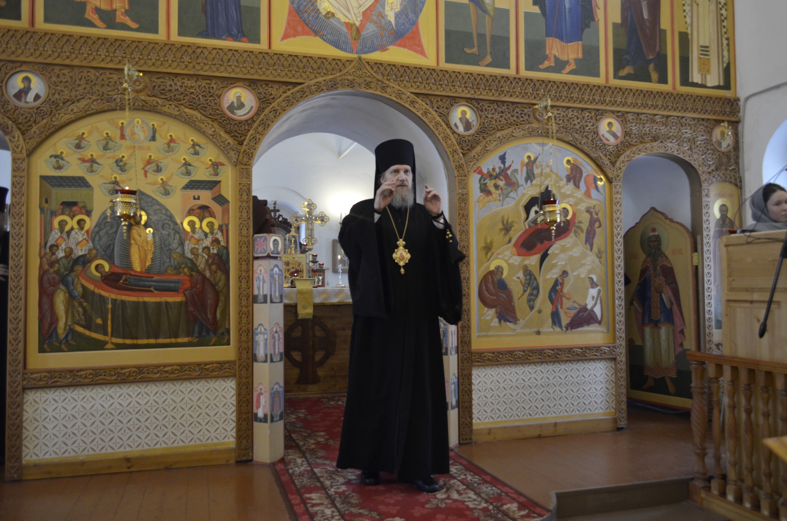3 марта 2019 года, в Неделю мясопустную, о Страшнем суде, епископ Домодедовский Иоанн совершил Божественную литургию в храме святителя Николая Чудотворца в селе Клёново
