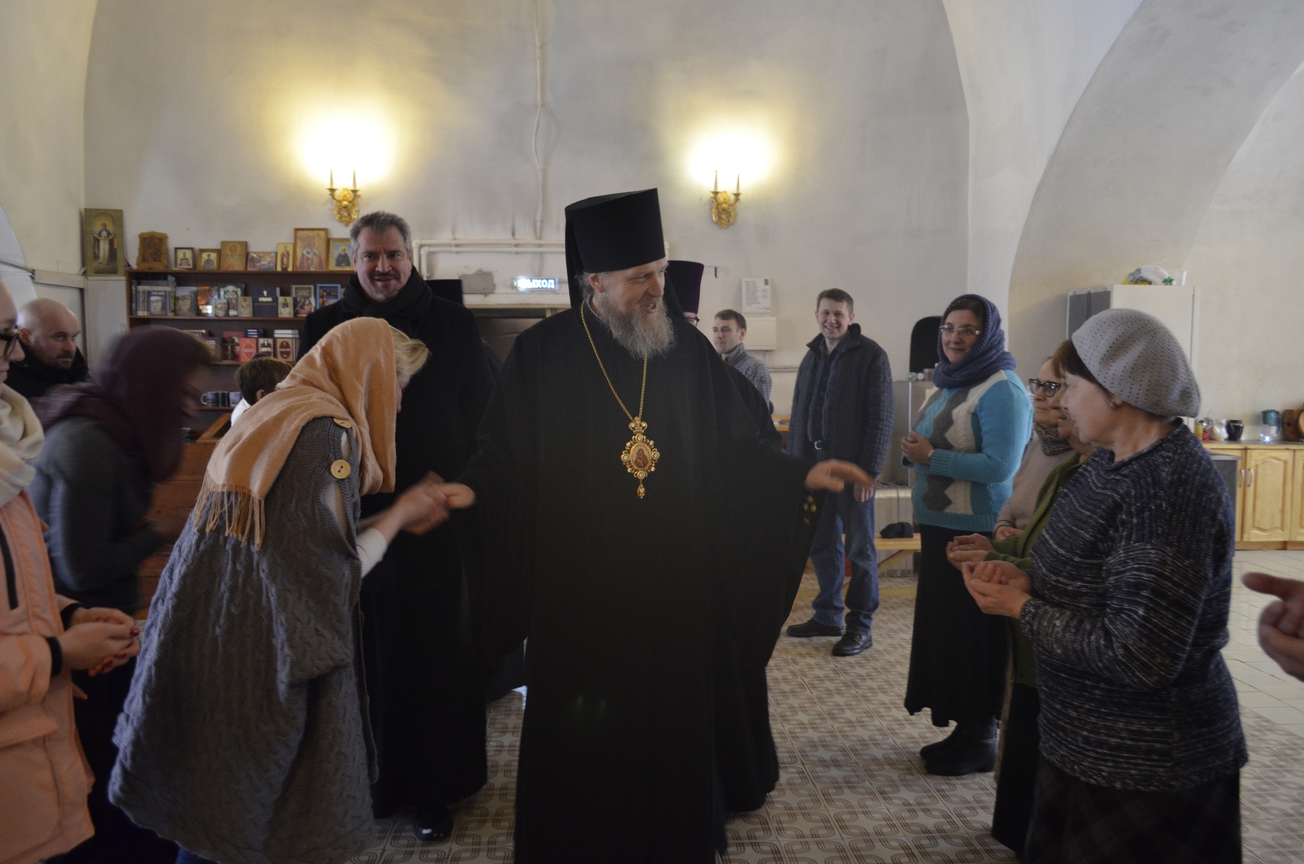 3 марта 2019 года, в Неделю мясопустную, о Страшнем суде, епископ Домодедовский Иоанн совершил Божественную литургию в храме святителя Николая Чудотворца в селе Клёново