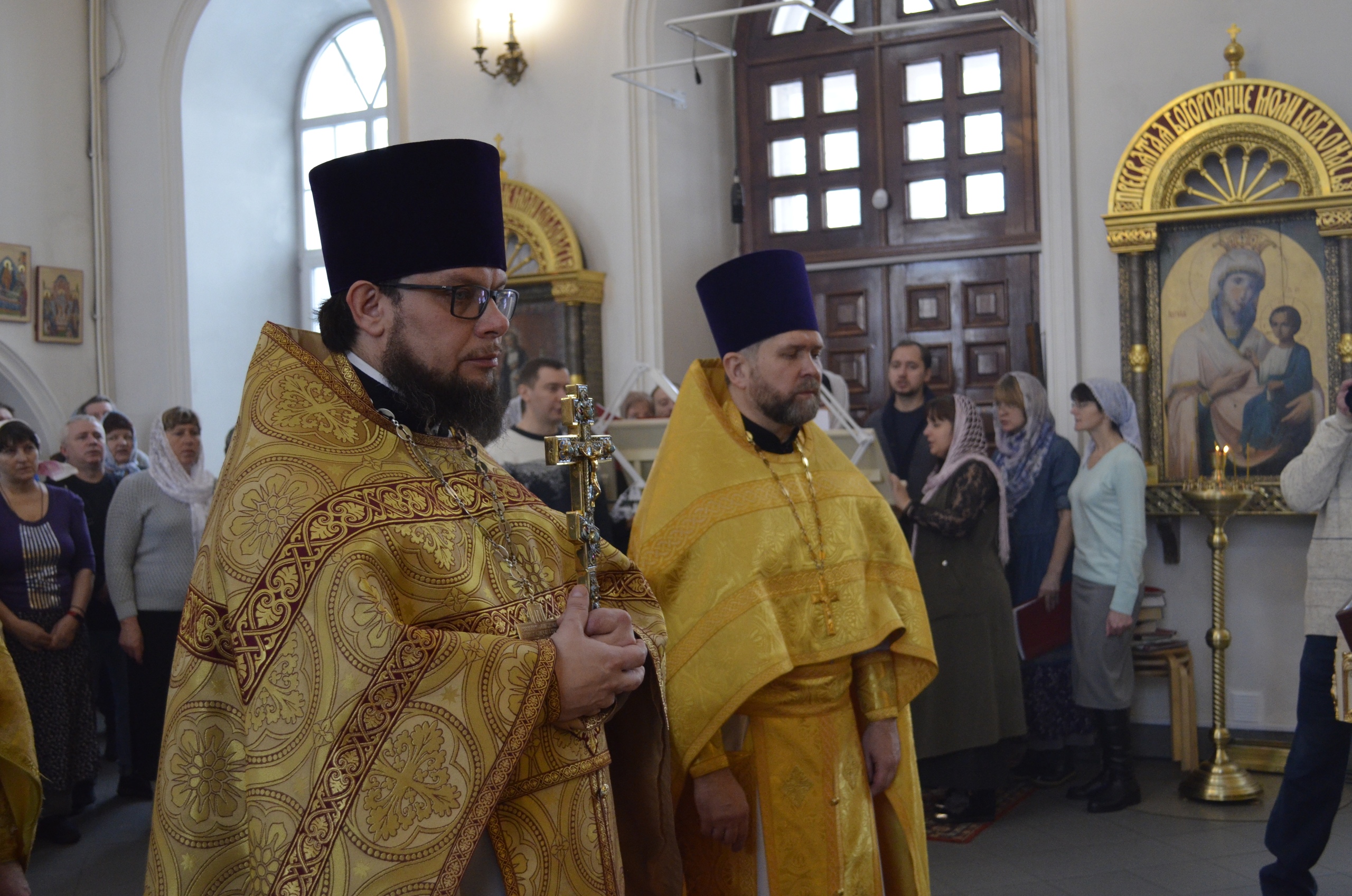 3 марта 2019 года, в Неделю мясопустную, о Страшнем суде, епископ Домодедовский Иоанн совершил Божественную литургию в храме святителя Николая Чудотворца в селе Клёново