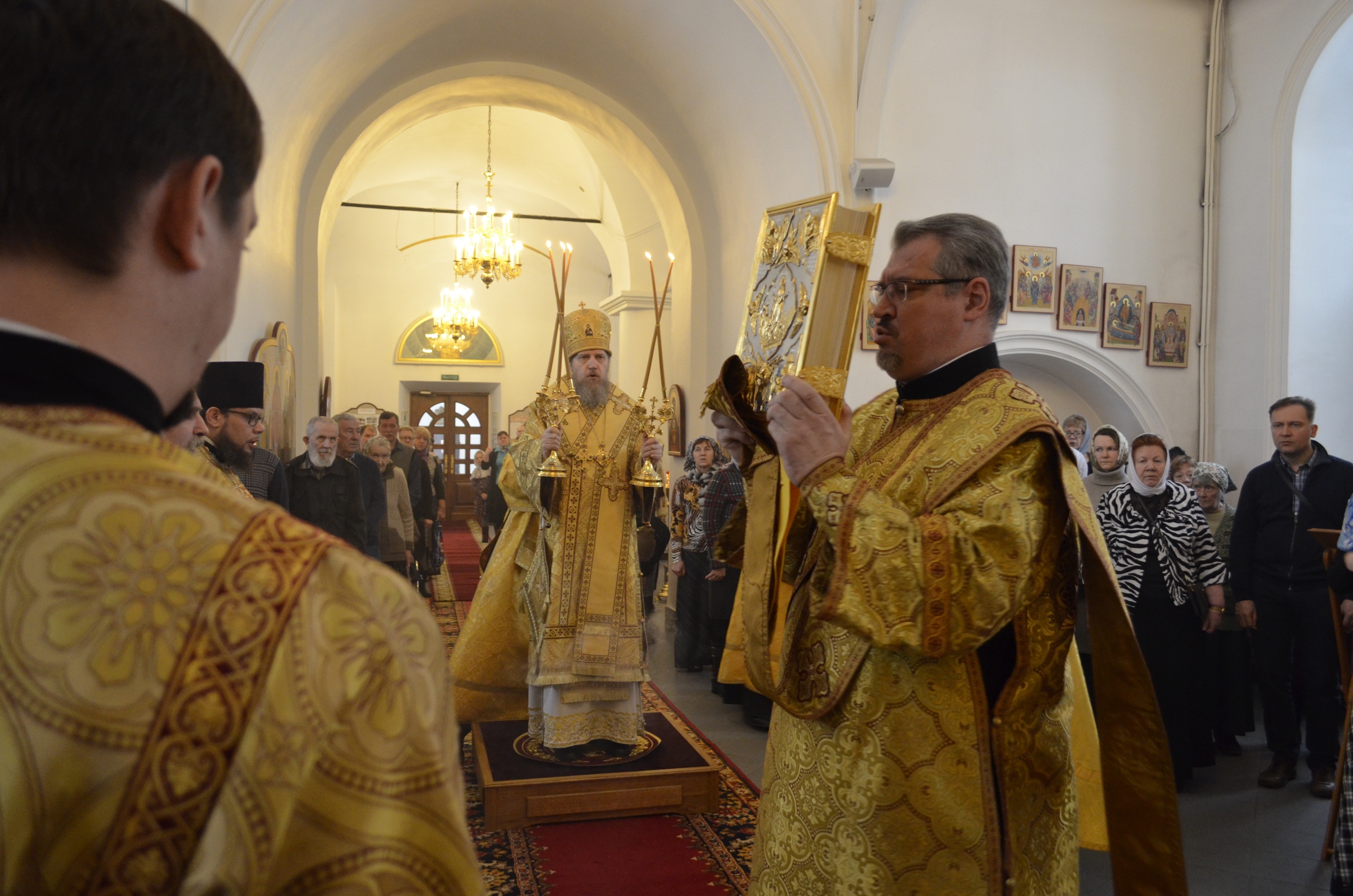 3 марта 2019 года, в Неделю мясопустную, о Страшнем суде, епископ Домодедовский Иоанн совершил Божественную литургию в храме святителя Николая Чудотворца в селе Клёново