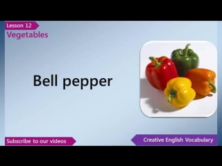 Learn English - English Vocabulary Lesson 12 - Vegetables _ Free English Lessons