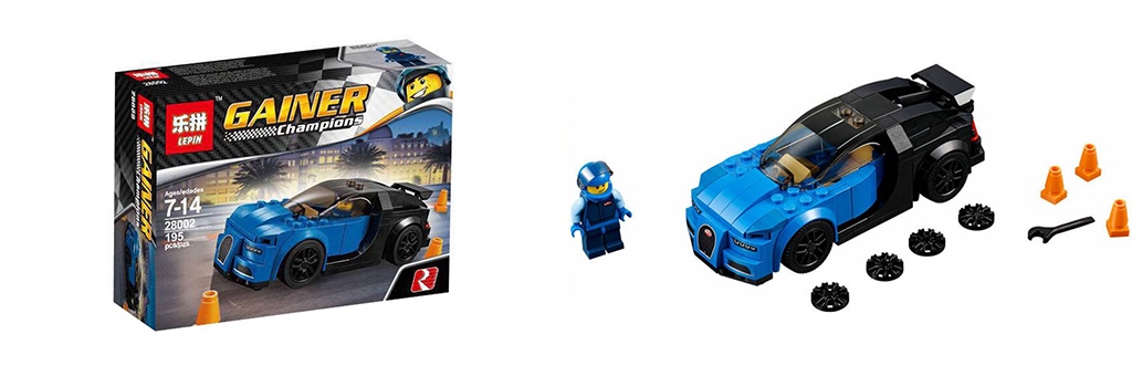 Конструктор Lepin Bugatti Chiron 28002 Конструктор Lepin Bugatti Chiron 28002