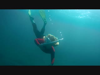 Freediving in Sevastopol Polina 7 years, August 2018, фридайвинг 7 лет 7 метров.
