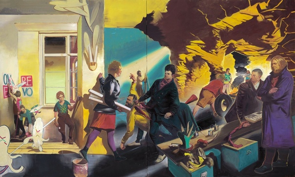 Нео Раух / Neo Rauch ( 1960, Лейпциг, Германия ). 1981 - 1986 изучал живопись в колледже графики и книжного искусства в Лейпциге (Hochschule für Grafi und Buchunst Leipzig) у профессора Arno